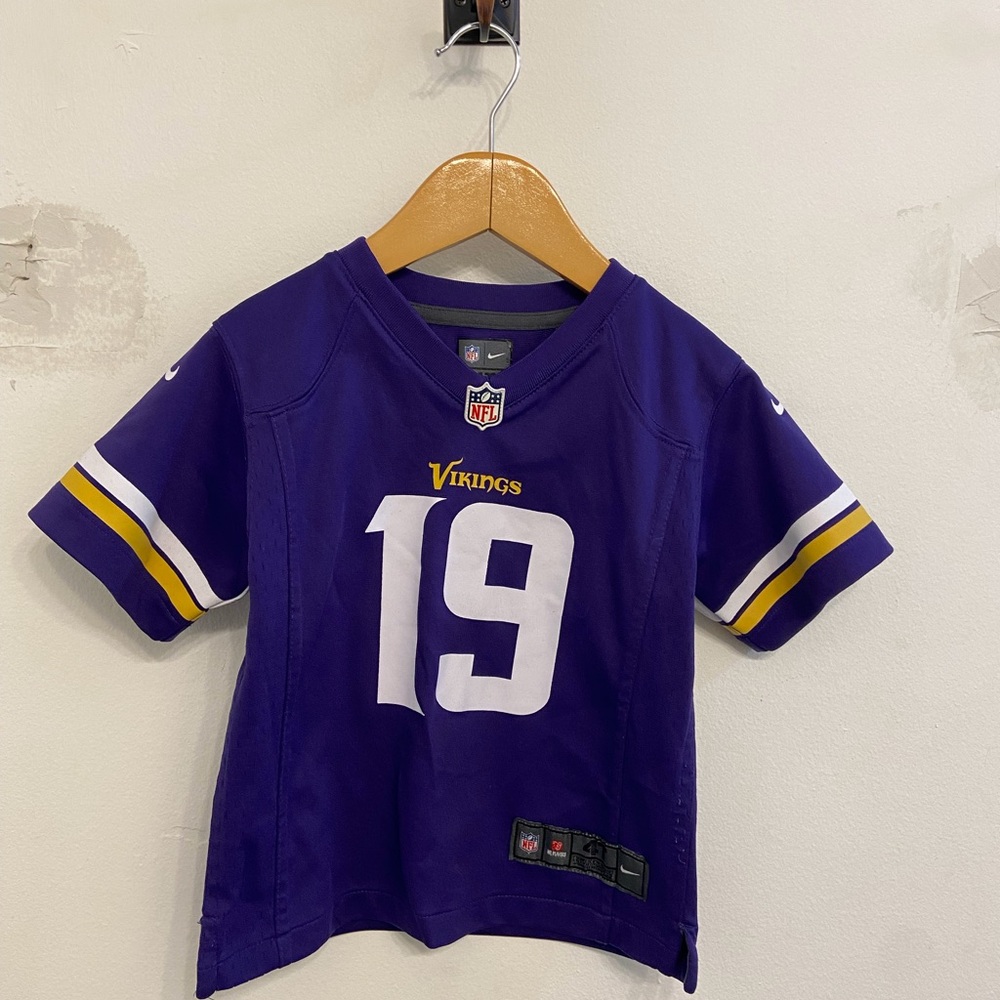 Nike NFL Unisex Minnesota Vikings Kids Purple #19 Football Jersey